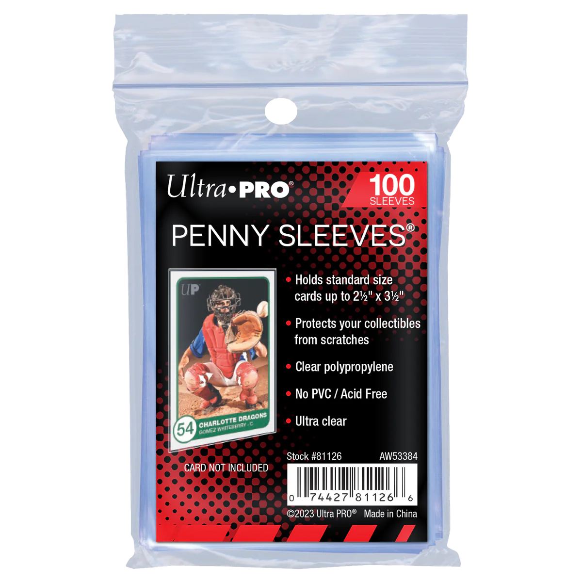 Ultra Pro 軟卡套 (100個) (2.5" X 3.5") - 卡野家 CardNoya